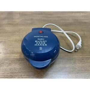 Nostalgia MyMini Lava & Bundt Cake Maker Blue | Tested | With Box